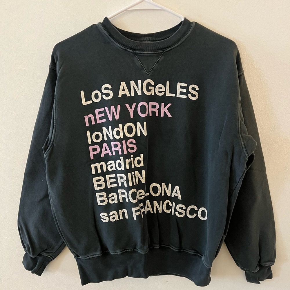 Anine Bing Cities Sweatshirt size XS